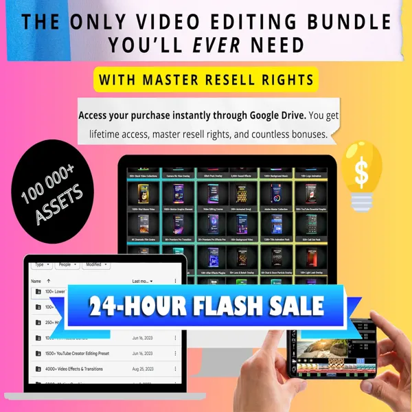 Over 100,000 Video Editing Assets Bundle